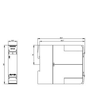 4RO Extension de sortie et terminal de vis 3SK1211-1BW20 Relais de sécurité pour AC/DC 110-240V