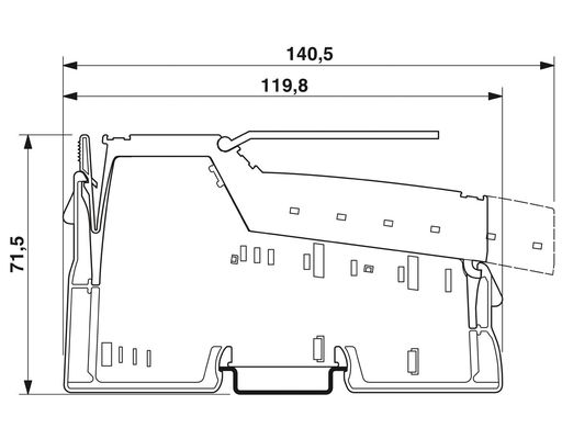 Niveau de protection IP20 2861250 IB IL 24 DI 16-PAC Phoenix Module numérique de contact