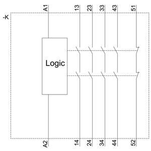 4RO Extension de sortie et terminal de vis 3SK1211-1BW20 Relais de sécurité pour AC/DC 110-240V