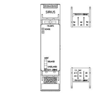 PLC 3SK1211-2BB40 Relais de sécurité 3SK1 4RO Extension de sortie borne à ressort DC 24V