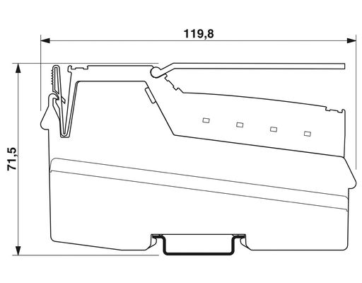 L'accouplement de bus de contact Phoenix IL MOD BK DI8 DO4-PAC avec communication de bus avancée
