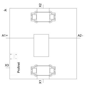 3SK2 22 Unité de base de relais de sécurité de largeur de 5 mm avec interface PROFINET et terminal à vis