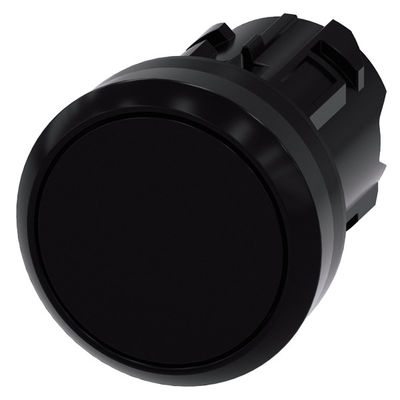 Bouton plat en plastique noir 3SU1000-0AB10-0AA0 bouton SIRIUS ACT avec éteint