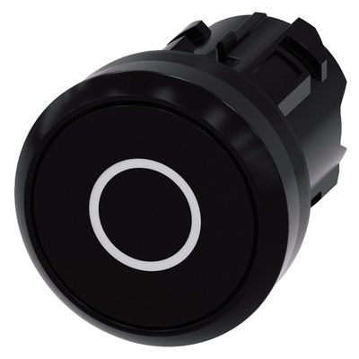 3SU1000-0AB10-0AD0 SIRIUS ACT Bouton avec bouton plat en plastique noir