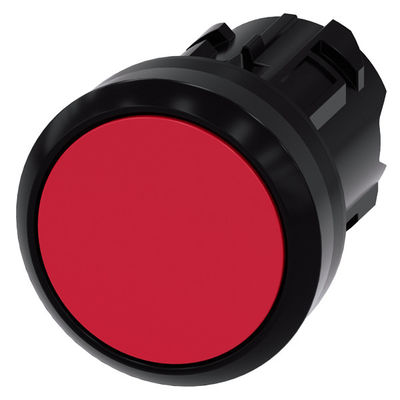 Bouton plat rouge 3SU1000-0AB20-0AA0 bouton SIRIUS ACT avec bouton en plastique non éclairé