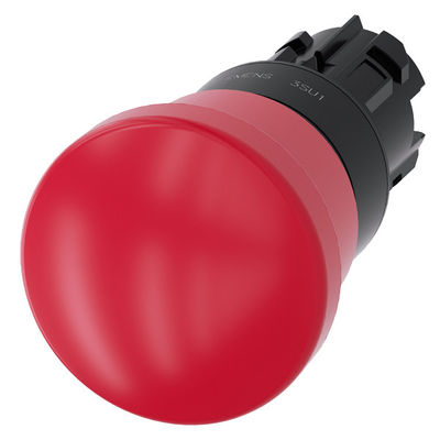 40mm plastique SIRIUS ACT Champignon bouton de poussée non allumé arrêt d'urgence action de déclenchement de poussée