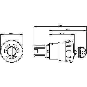 3SU1000-1HF20-0AA0 SIRIUS ACT Bouton à champignons de 40 mm de taille et de matériau plastique