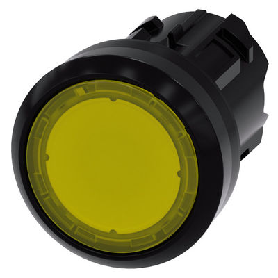 3SU1001-0AB30-0AA0 bouton SIRIUS ACT en plastique jaune avec bouton plat allumé