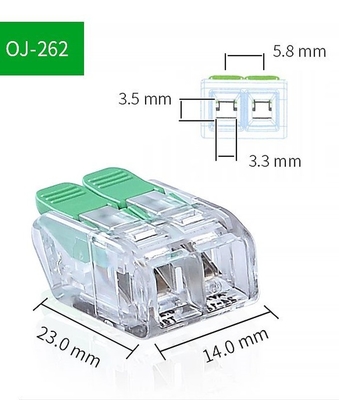 Connecteur de borne électrique rapide à 3 pôles certifié UL CE pour les travaux de câblage rapide
