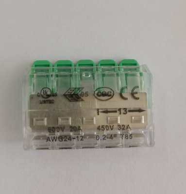 Connecteur de borne électrique rapide à 3 pôles certifié UL CE pour les travaux de câblage rapide
