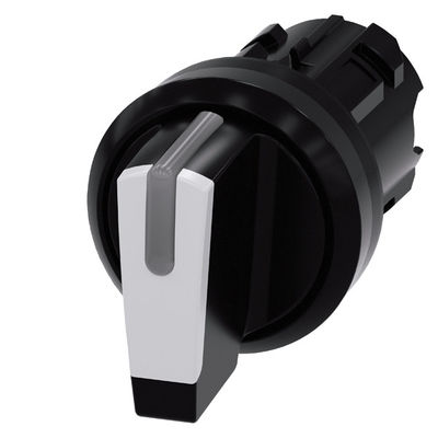 3SU1002-2BL60-0AA0 Commutateur de sélection de 3 positions en plastique à poignée courte pour le PLC SIRIUS ACT