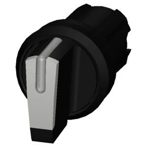 3SU1002-2BL60-0AA0 Commutateur de sélection de 3 positions en plastique à poignée courte pour le PLC SIRIUS ACT