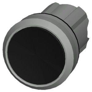 PLC 3SU1050-0AB10-0AA0 Bouton plat métallique brillant non éclairé Noir Bouton SIRIUS ACT