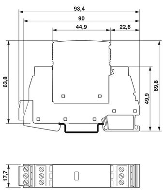 Dispositif de protection contre les surtensions de type 3 pour un système d'alimentation en courant continu de 240 V