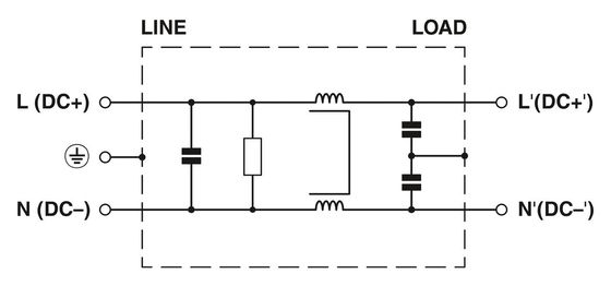 1334398 FIL-WM-1S-1N-10A-250V AC 50/60 Hz Filtre électromagnétique pour la suppression du bruit électrique