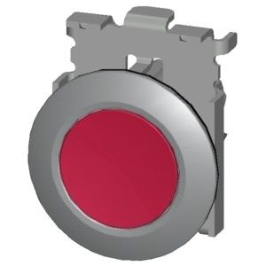 3SU1060-0JB20-0AA0 Matte métallique bouton de pression non éclairé monture en retrait rouge SIRIUS ACT