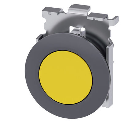 PLC 3SU1060-0JB30-0AA0 Montage en retrait jaune bouton SIRIUS ACT et bouton plat