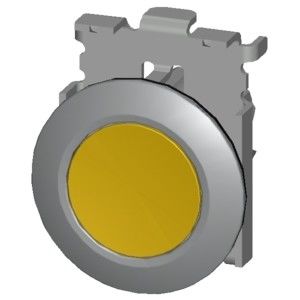PLC 3SU1060-0JB30-0AA0 Montage en retrait jaune bouton SIRIUS ACT et bouton plat