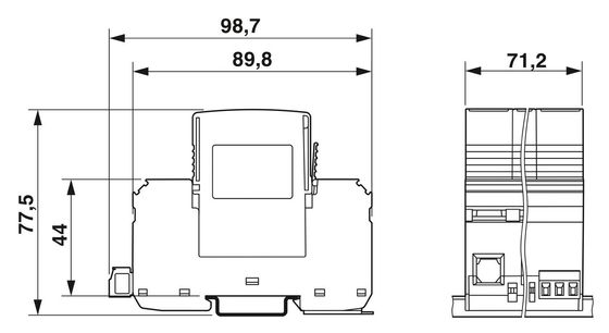Protection 2800183 VAL-MS-T1/T2 335/12.5/3 1-FM Classe 1/2 Protègeur contre la foudre et les surtensions