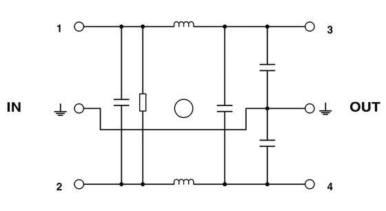240 V C.A. L.N. Voltage nominale NEF 1-10 Filtre C.E.M. Solution fiable pour les besoins industriels