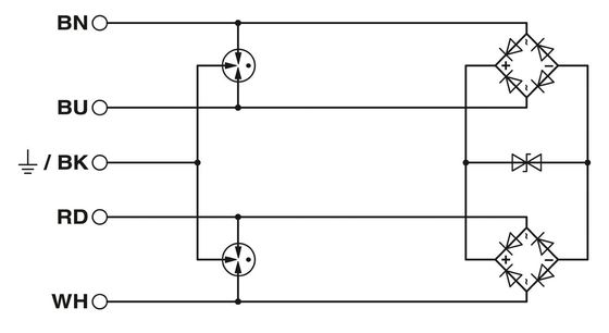 Protection contre les surtensions de 24 V CC 2800036 S-PT-4-EX-24DC