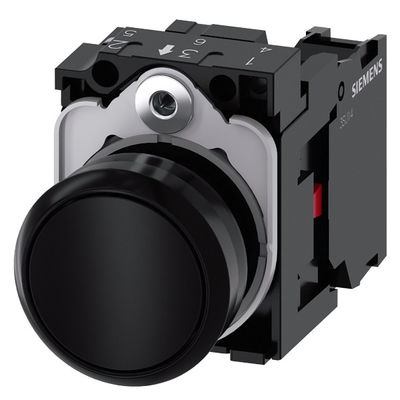 Bouton plat non éclairé avec terminal à vis PLC 3SU1100-0AB10-1CA0 Bouton momentané en plastique
