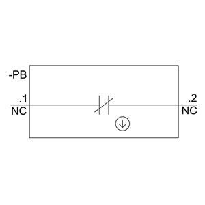 Bouton plat non éclairé avec terminal à vis PLC 3SU1100-0AB10-1CA0 Bouton momentané en plastique