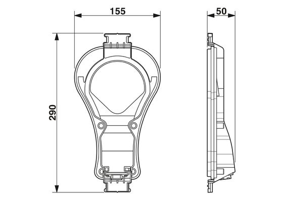 Système de mesure du courant électrique de foudre à pôle 1 pour tension nominale 2800616 LM-S-LS-H