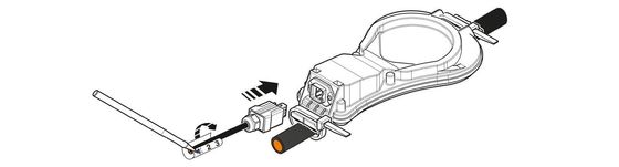 Système de mesure du courant électrique de foudre à pôle 1 pour tension nominale 2800616 LM-S-LS-H