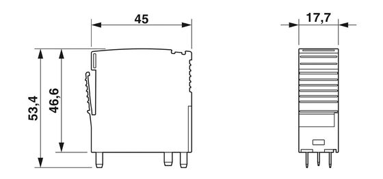 PTB-P Plug 3 Pole 24 V tension nominale en courant continu pour des applications industrielles polyvalentes