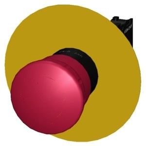 SIRIUS ACT Unité complète Arrêt d'urgence Bouton de commande pour libérer le PLC 3SU1100-1HB20-1CF0
