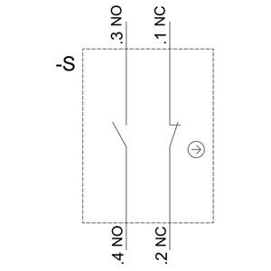 Commutateur de sélection de manche courte en plastique 3SU1100-2BF60-1MA0 pour 2 positions dans SIRIUS ACT