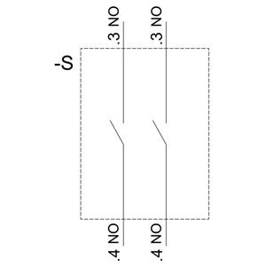 3SU1100-2BL60-1NA0 Commutateur de sélecteur en plastique à poignée courte pour unité complète SIRIUS ACT