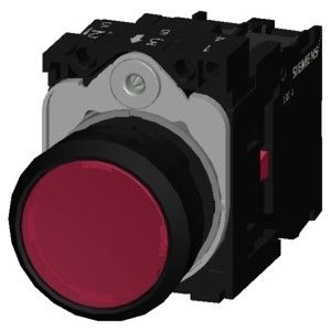 PLC 3SU1102-0AB20-1CA0 SIRIUS ACT bouton de poussée borne à vis instantanée en plastique éclairée en rouge