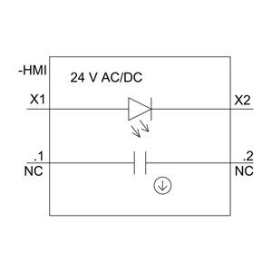PLC 3SU1102-0AB20-1CA0 SIRIUS ACT bouton de poussée borne à vis instantanée en plastique éclairée en rouge