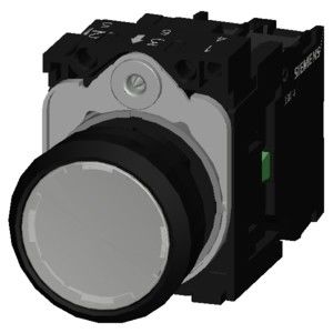 PLC 3SU1102-0AB60-1BA0 SIRIUS ACT bouton d'appuis de l'unité complète 1NO terminal à vis blanche