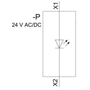 PLC 3SU1102-6AA40-1AA0 SIRIUS ACT Lumière pilote complète de l'unité 24V AC/DC Lentille lisse éclairée en plastique