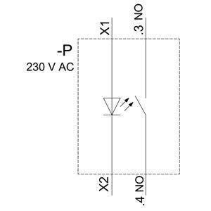 Bouton de pression instantané en plastique bleu plat éclairé 3SU1106-0AB50-1BA0