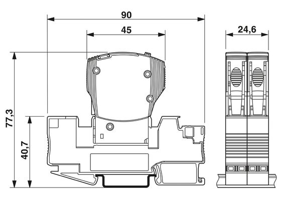 2800891 CB TM2 1A F1 P Dispositif magnétique thermique Disjoncteurs à 10 pôles