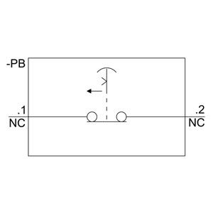 Arrêt d'urgence bouton métallique brillant 3SU1150-1HB20-1CG0