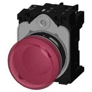 Lumière de pilote pour lentille lisse 3SU1152-6AA20-1AA0 pour SIRIUS ACT métal éclairé brillant
