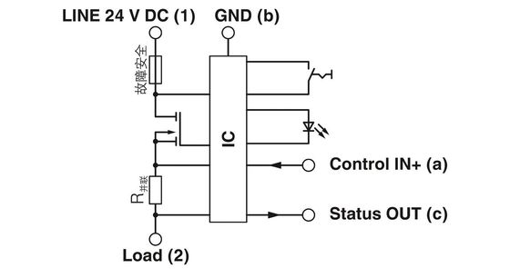 24 V CC 5 pôles Numéro d'interrupteur électronique CB E1 2800926 24DC/6A S-C P