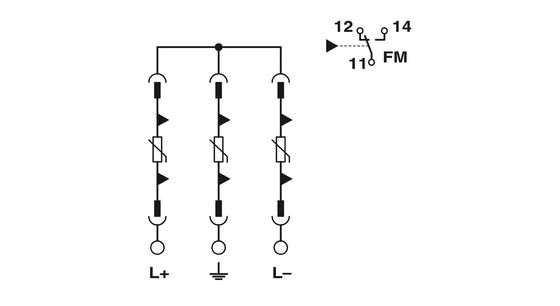 VAL-MS-CN 1000DC-PV/2 V-FM type 2 Numéro du pôle 2 2801311
