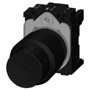 Le bouton d'alimentation 3SU1200-0FB10-0AA0 en plastique non éclairé pour l'unité compacte SIRIUS ACT