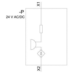 Unité compacte 3SU1200-6KB10-1AA0 en plastique avec borne à vis à courant alternatif 24V SIRIUS ACT