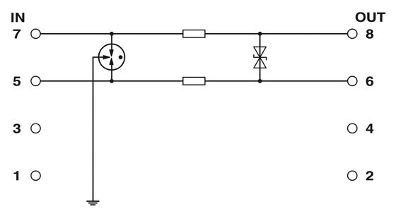 24 V DC 2804610 LIT 1X2-24 Système de protection contre les surtensions 2 pôles