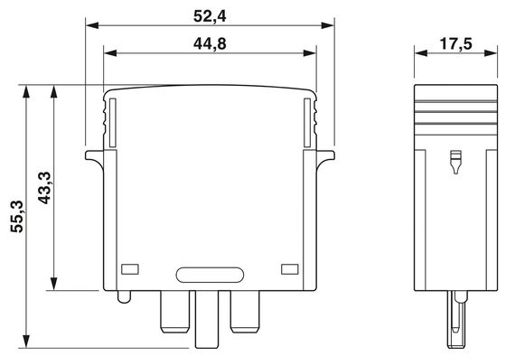 Protègeur contre les surtensions de type 2 de 60 V AC VAL-MS 60 ST