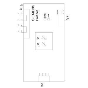 Module d'interface SIRIUS ACT Profinet de technologie avancée PLC 3SU1400-1LK10-1AA1 Noir
