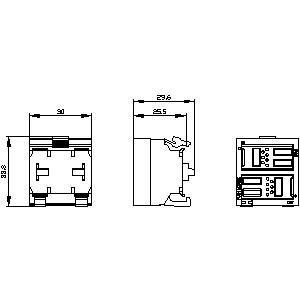 PLC convivial 3SU1400-1MA10-1BA1SIRIUS ACT PROFINET avec module terminal 2DI noir