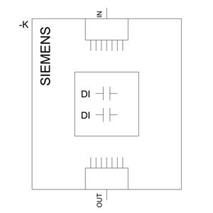 PLC convivial 3SU1400-1MA10-1BA1SIRIUS ACT PROFINET avec module terminal 2DI noir